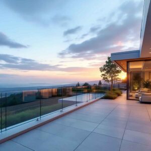 Garde corps en verre