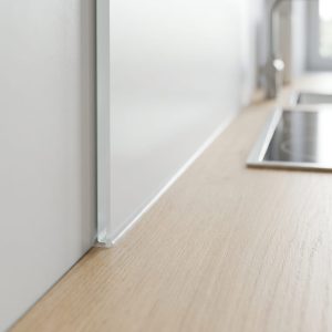 Crédence en verre extra blanc mat pour cuisine