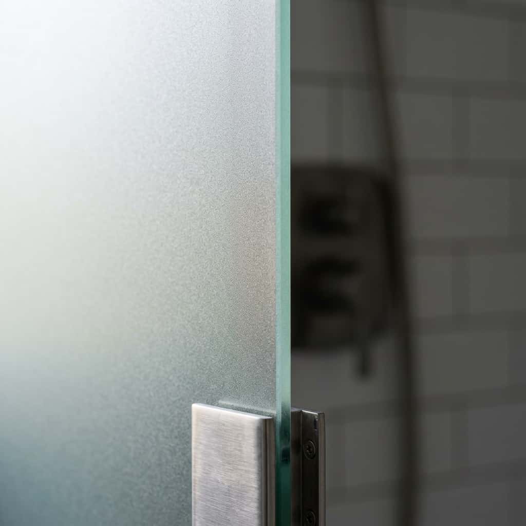 vp-paroi-douche-verre-trempe-depoli-acide-focus verre trempé dépoli acide pour partie de douche