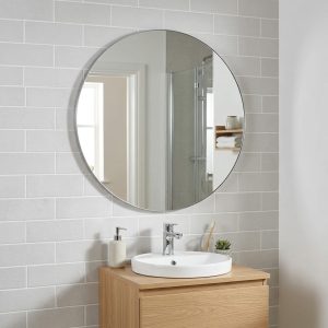 Miroir clair sur mesure pour salle de bain