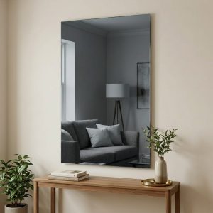 Miroir gris rectangle sur mesure