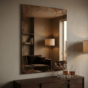 Miroir vieilli bronze