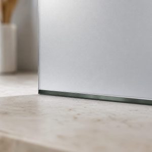 Miroir argenté mat pur crédence