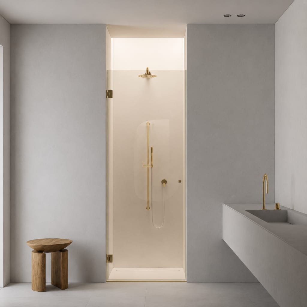 vp-kit-douche-porte Porte de douche en verre trempé sur mesure avec charnière et profil u